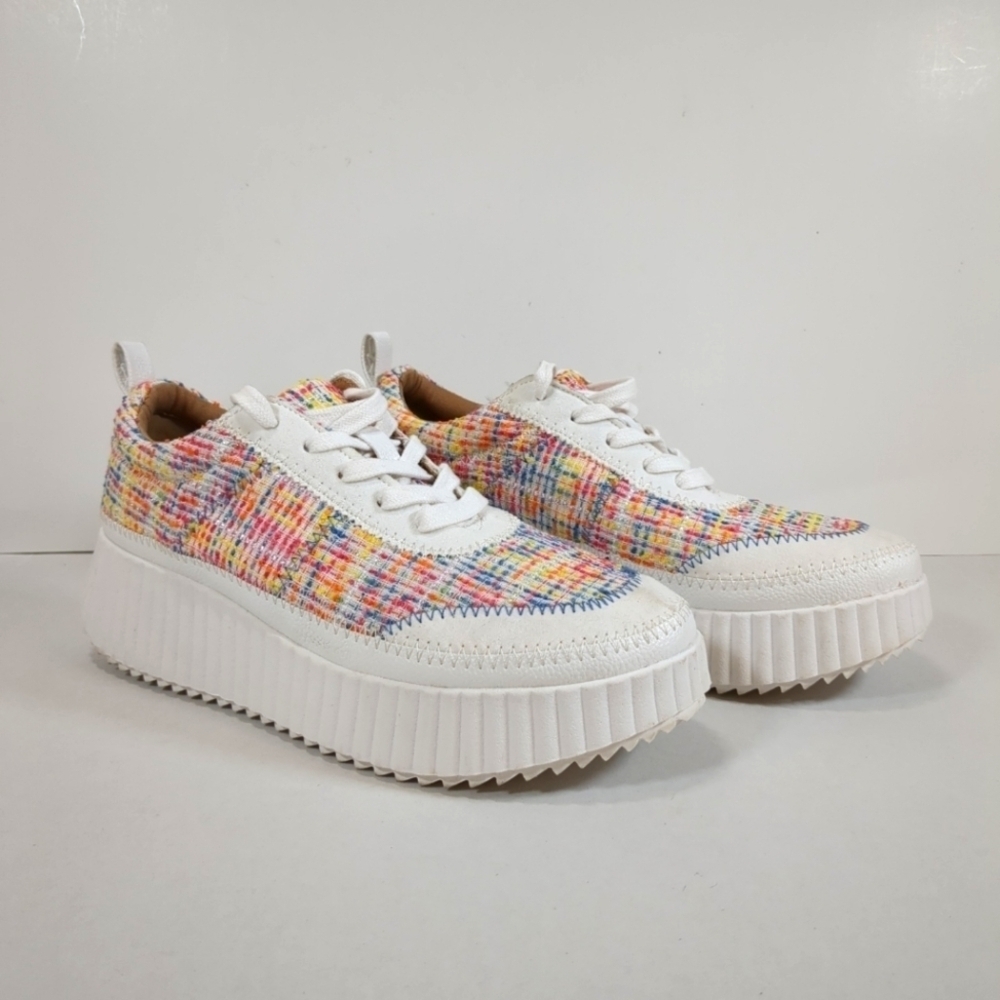 Zodiac Women's Cooper-lace Up Colorful Fabric Platform Sneakers , Size 7.5M